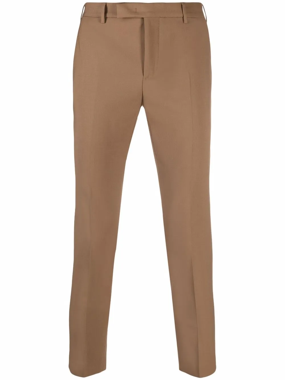 

Брюки строгого кроя со складками PT Torino, коричневый