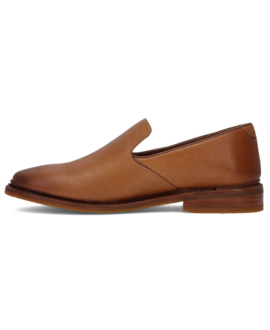 Мужские туфли-слипоны Paul Venetian с закругленным носком Frye, Saddle brown — фото 4