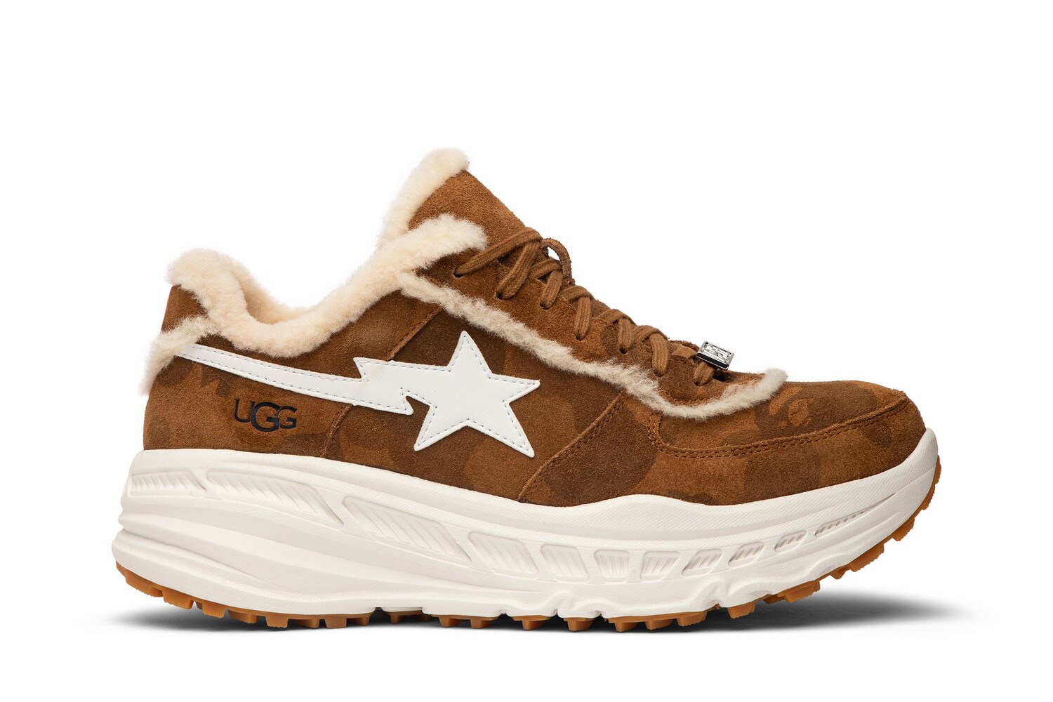 Ботинки-кроссовки Bathing Ape x Ugg, коричневый