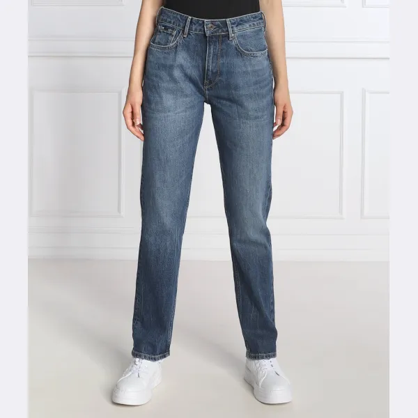 

Джинсы прямого кроя Mary высокая талия Pepe Jeans London, синий