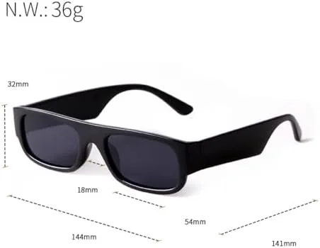 

Модные прямоугольные солнцезащитные очки для женщин и мужчин, винтажные, с оранжевыми линзами, квадратные солнцезащитные очки для женщин MTZJH, C4 Moq 300pcs