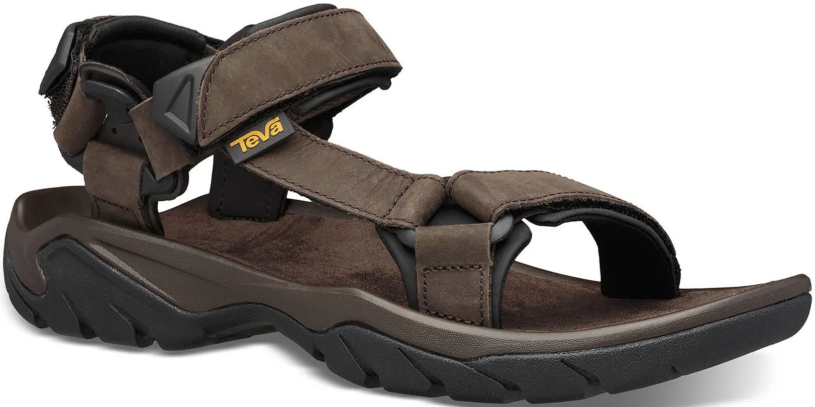 

Сандалии Teva "Terra Fi 5 Universal Leather Mens", с застежкой-липучкой, коричневый