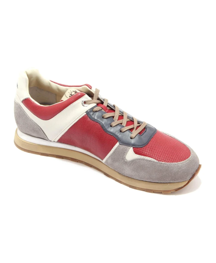 

Итальянские замшевые туфли рубиново-красного цвета La Martina, мультиколор