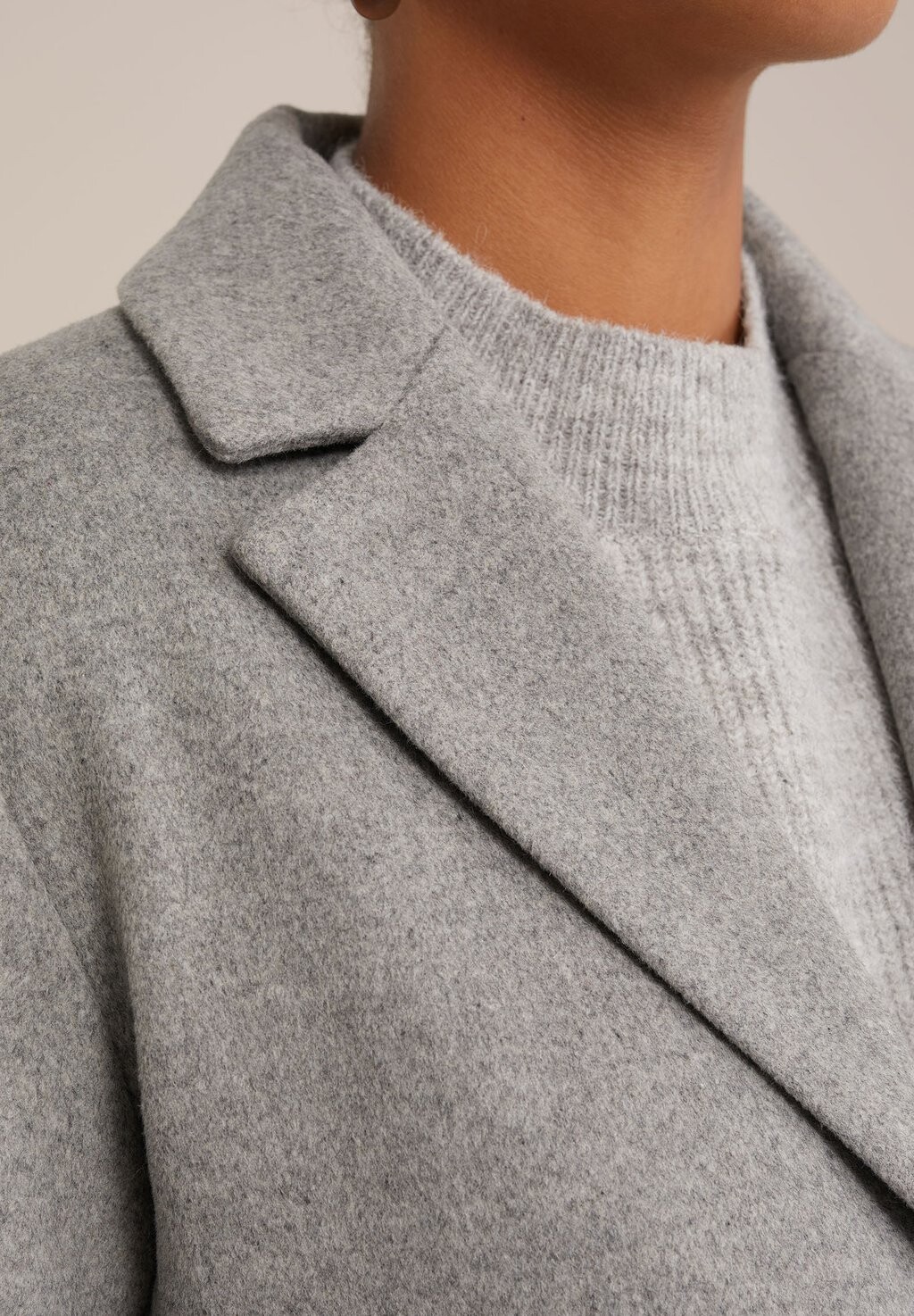 

Классическое пальто WE Fashion, светло-серый