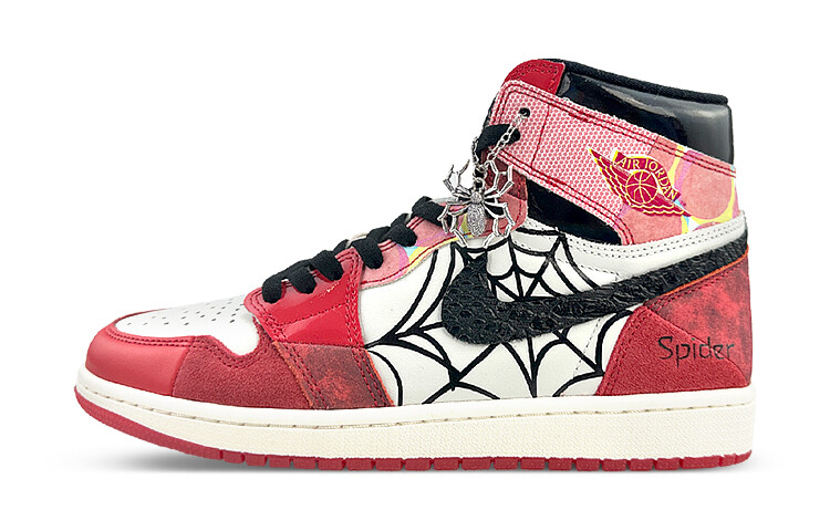 

Кроссовки Air Jordan 1 Vintage Basketball Shoes Unisex High-Top Black/Red