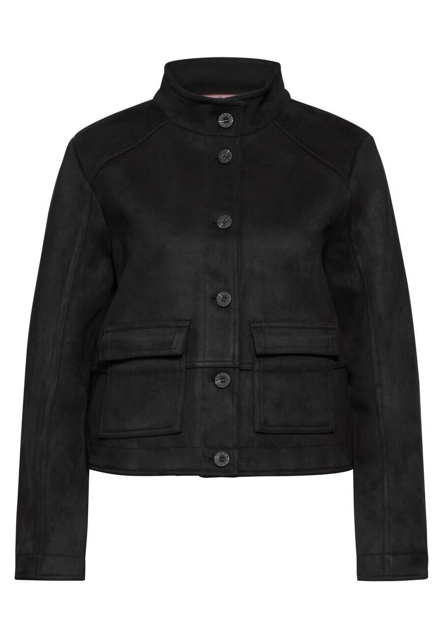

Кожаная куртка STREET ONE Between-Season Jacket, черный