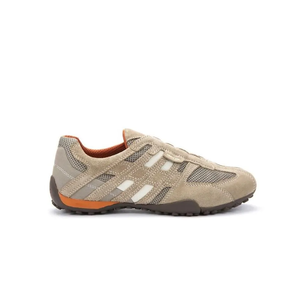 

Кроссовки Geox U Snake slip-on shoes, бежевый