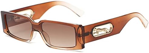 

Солнцезащитные очки прямоугольной формы 2027 года для женщин, модные квадратные солнцезащитные очки для мужчин, классические панк-очки, солнцезащитные очки UV400 MTZJH, Brown