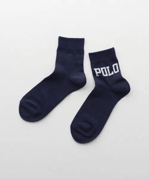 Носки короткие POLO RALPH LAUREN с логотипом из органического хлопка, темно-синие