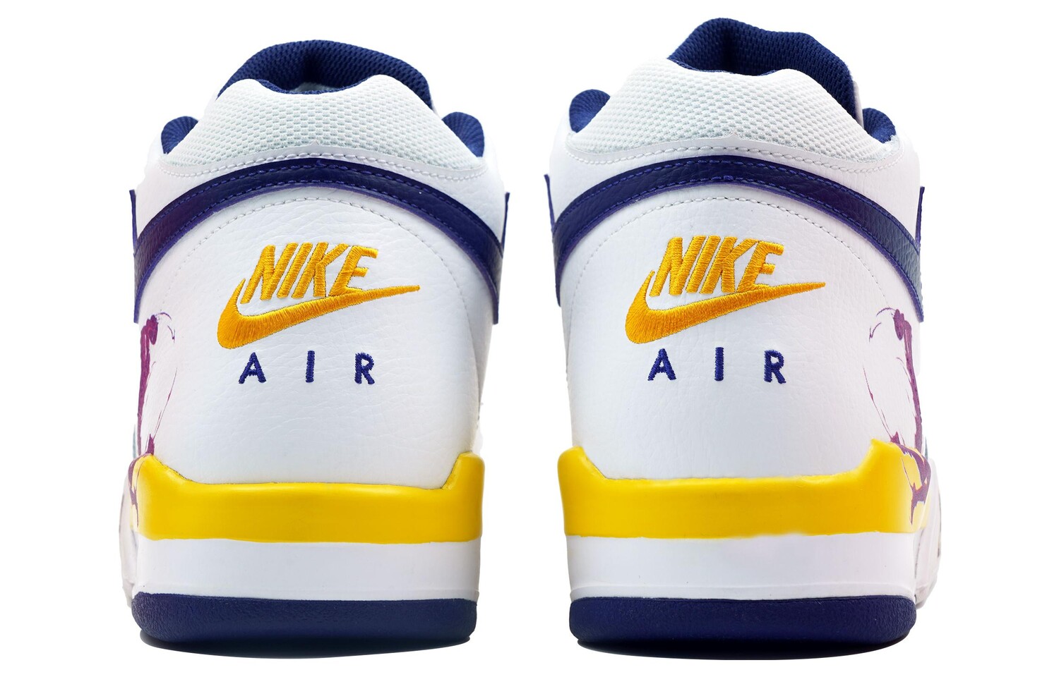 Кроссовки Nike Flight Legacy Vintage Basketball Shoes Men Mid-Top White — фото 4