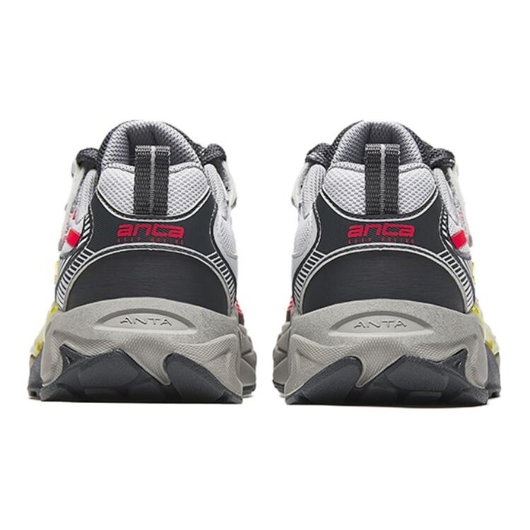 Кроссовки Anta kids Kids Lifestyle Shoes GS Low-top Castle Gray / Sand Gray / Fiery Red, красный — фото 4