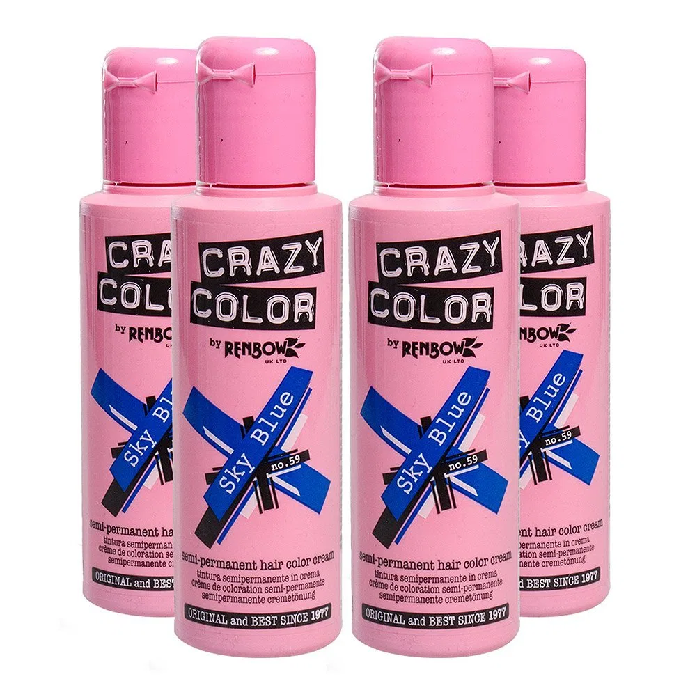 Крем-краска для волос Renbow Crazy Color Sky Blue 100 мл Crazy Color — фото 2