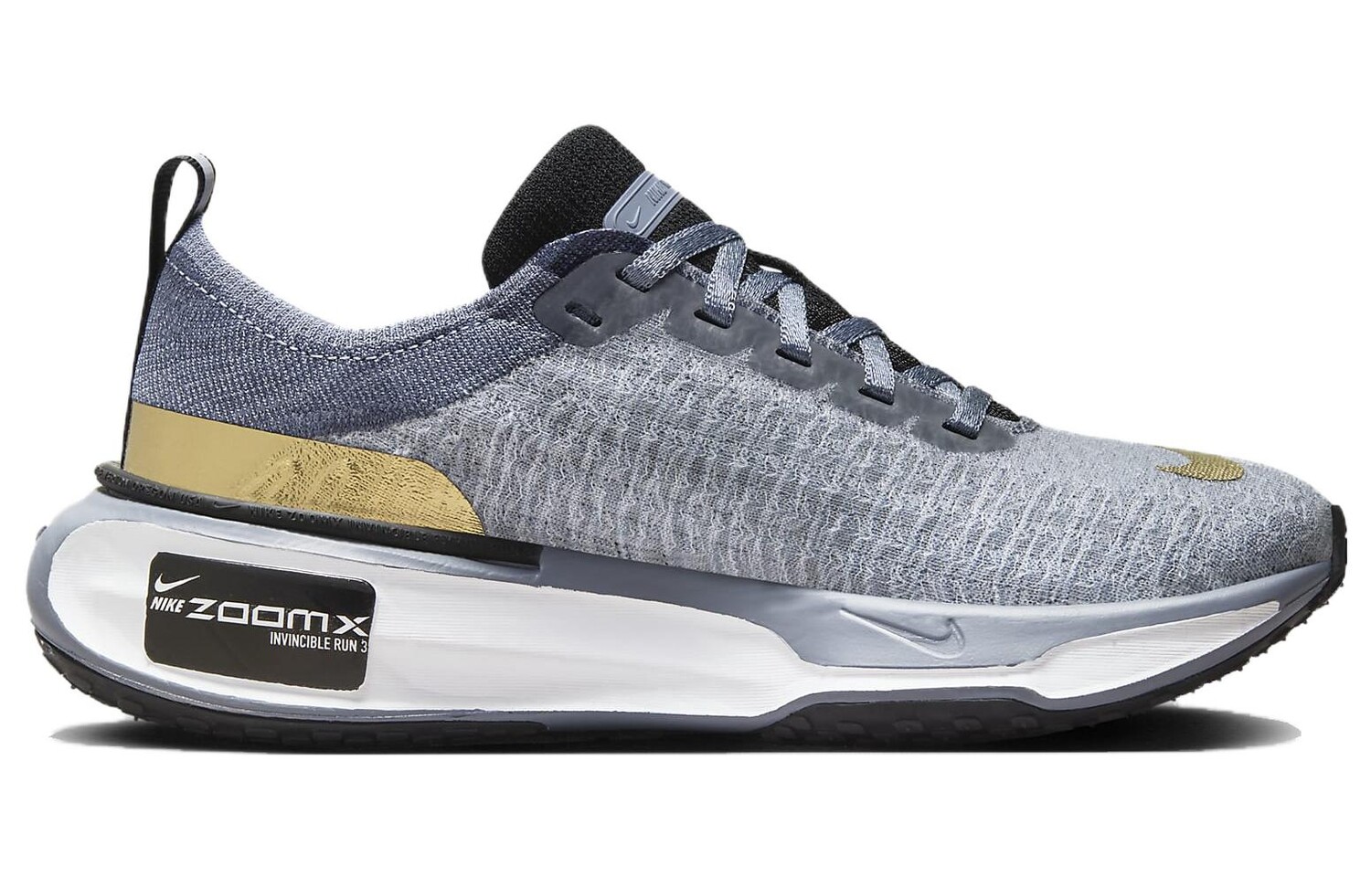 Кроссовки Nike Invincible Run 3 для женщин, Ashen Slate/Diffused Blue/Football Gray/Metallic Gold — фото 2
