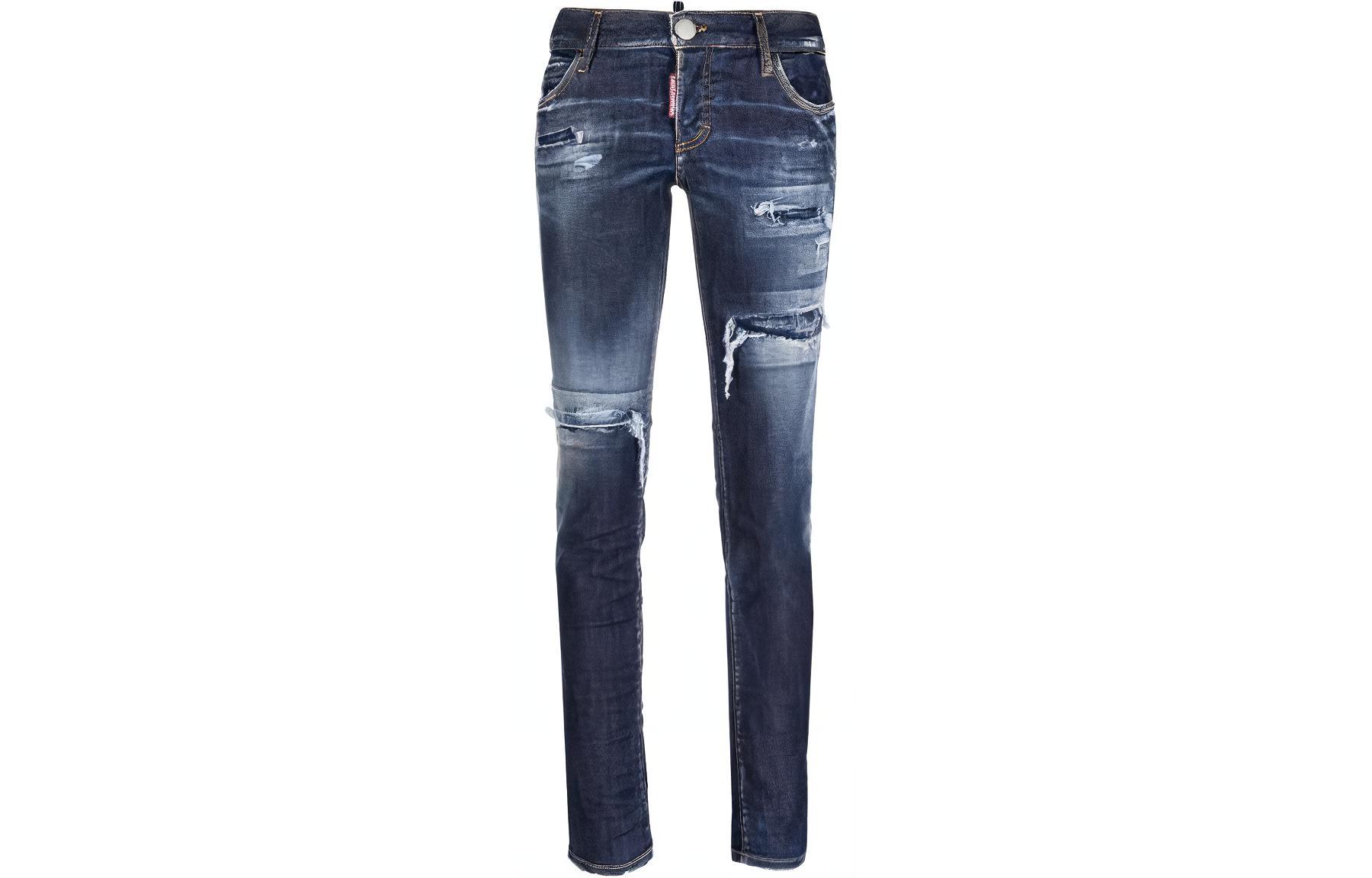 

DSQUARED 2 Джинсы Skinny Distressed с логотипом Dsquared2