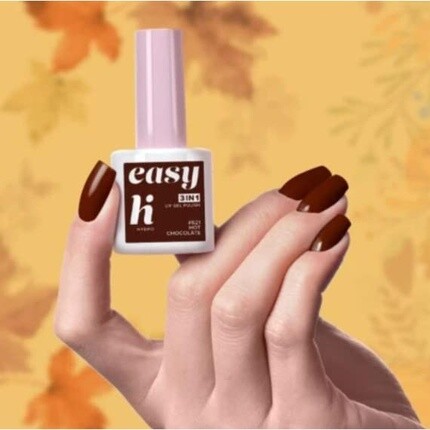 

#621 Easy 3in1 Шоколадный гибридный лак для ногтей Hi Hybrid