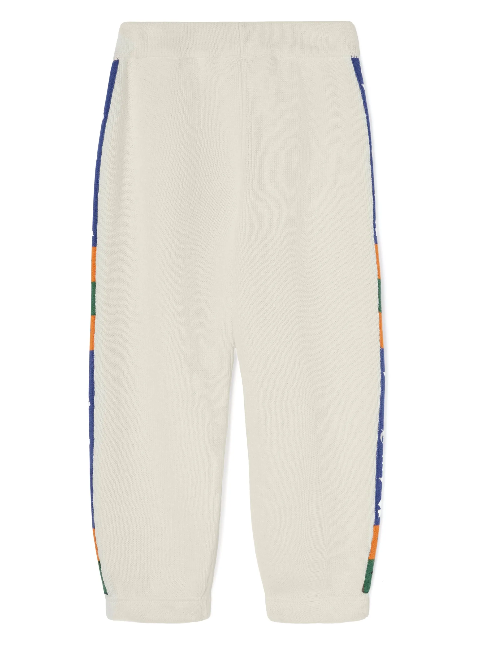 Спортивные брюки с жаккардовым логотипом Palm Angels Kids, белый — фото 3