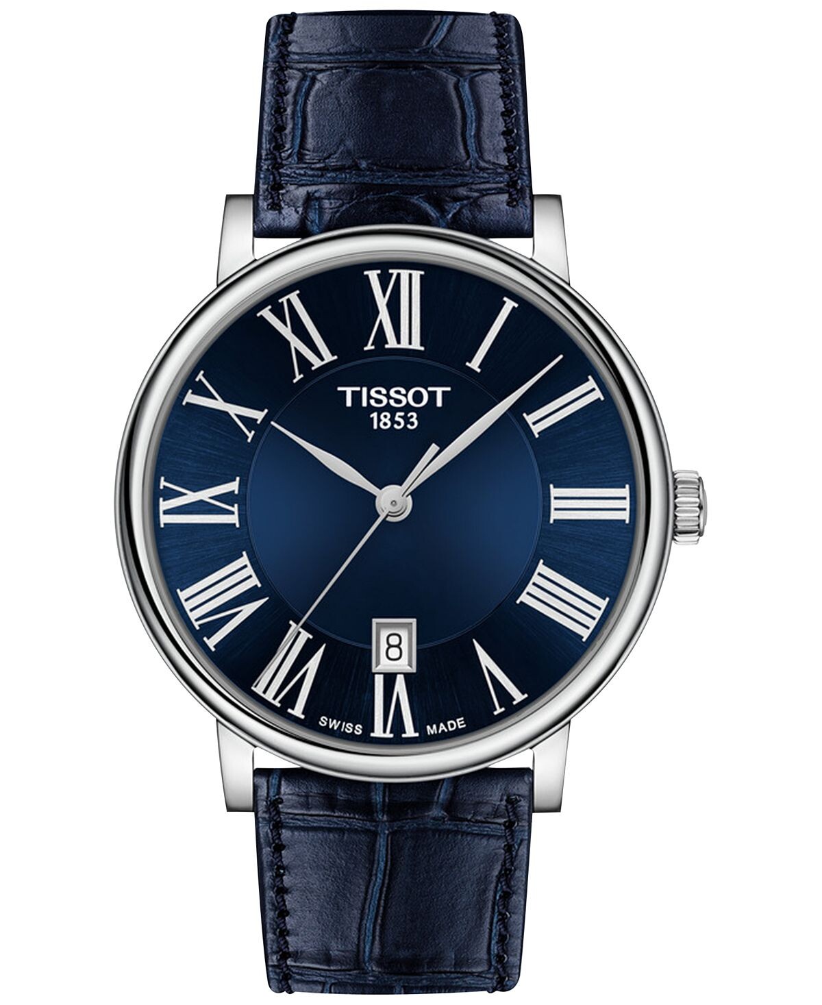 

Мужские швейцарские часы Carson Premium с синим кожаным ремешком, 40 мм Tissot