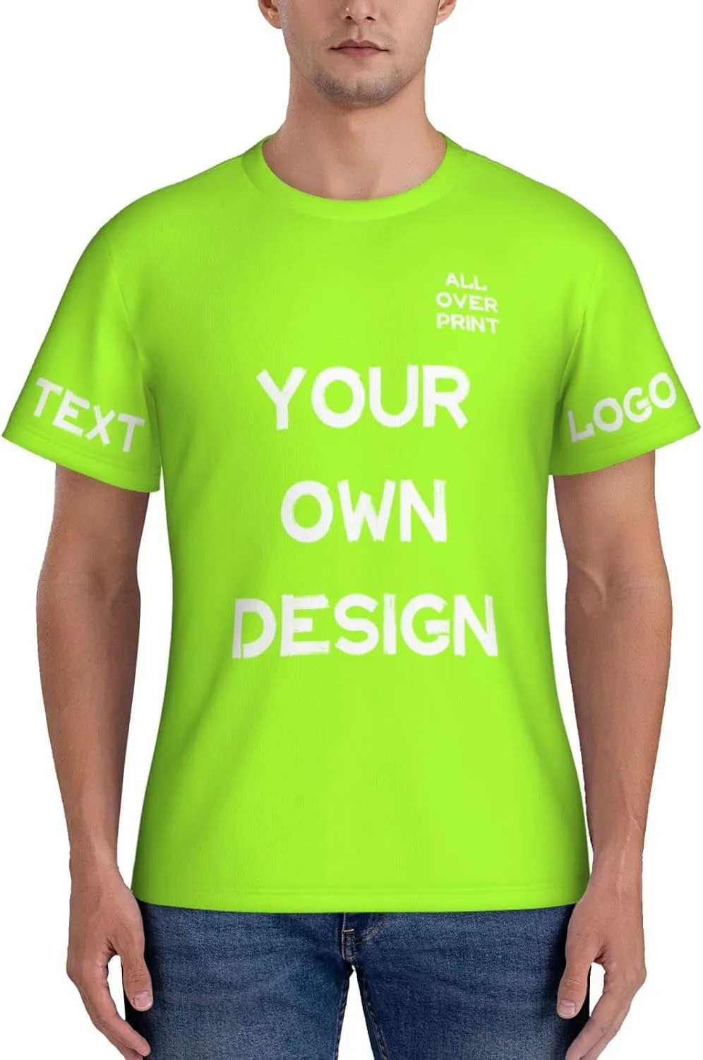 

Футболка с принтом Custom Shirt с логотипом и текстом