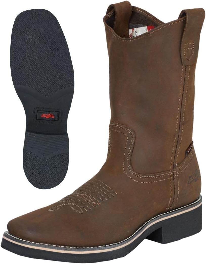 

Мужские сапоги Establo Rodeo - сумасшедшая кожа, загар Generic, мультиколор