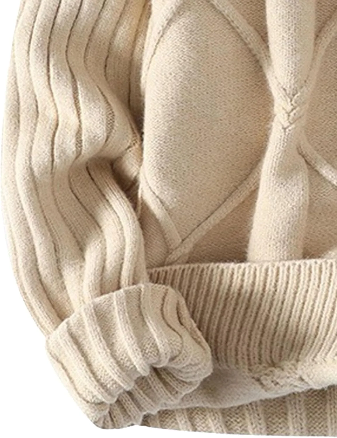Мужской свитер Casual Cable Knit Pullover Slim Crewneck — фото 3