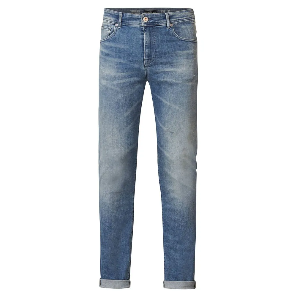 

Джинсы Petrol Industries Seaham Ripped Repaired Slim Fit, синий