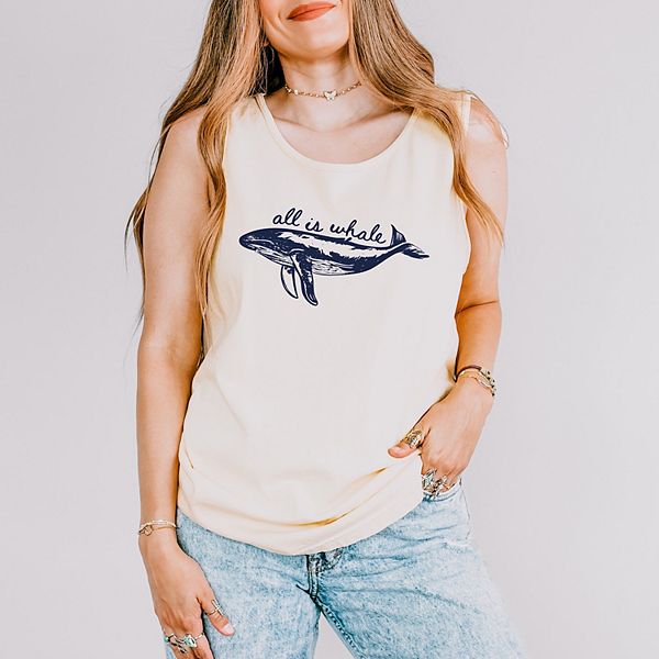 

Футболка All is whale sketched Simply Sage Market, Ivory