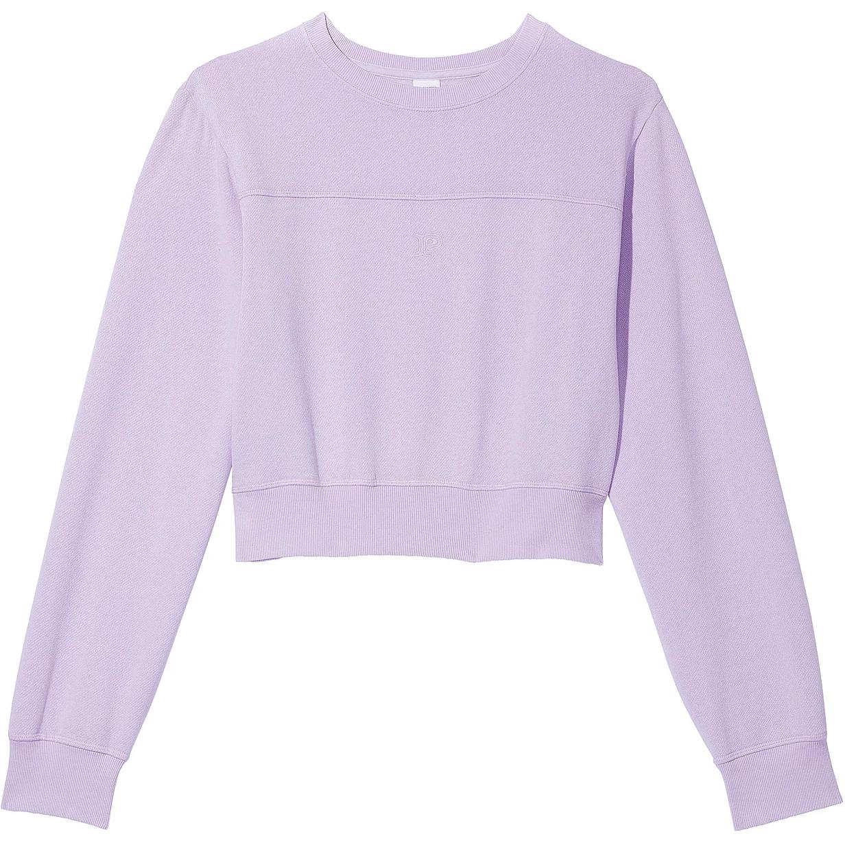 

Victoria's Secret Pink Ivy Fleece Yoke Seam Crew Sweatshirt/Pastel Lilac Свитшот Женский Светло-фиолетовый