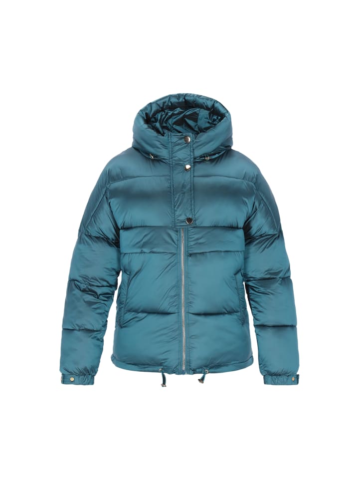 

Женская куртка изумрудно-зеленого цвета faina