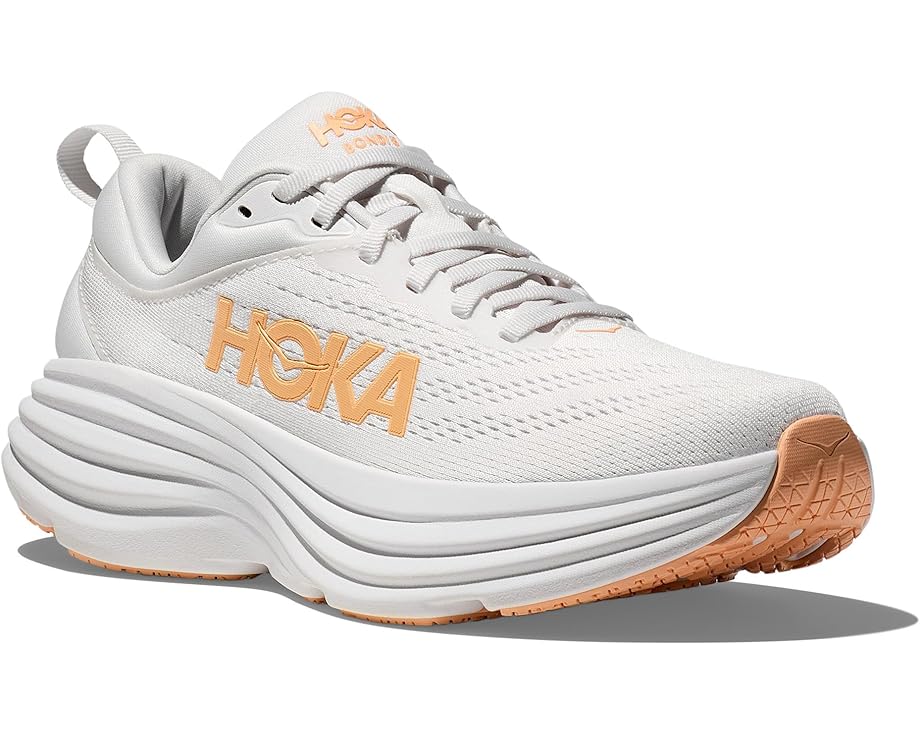 

Кроссовки Hoka Bondi 8, цвет White/Cantaloupe