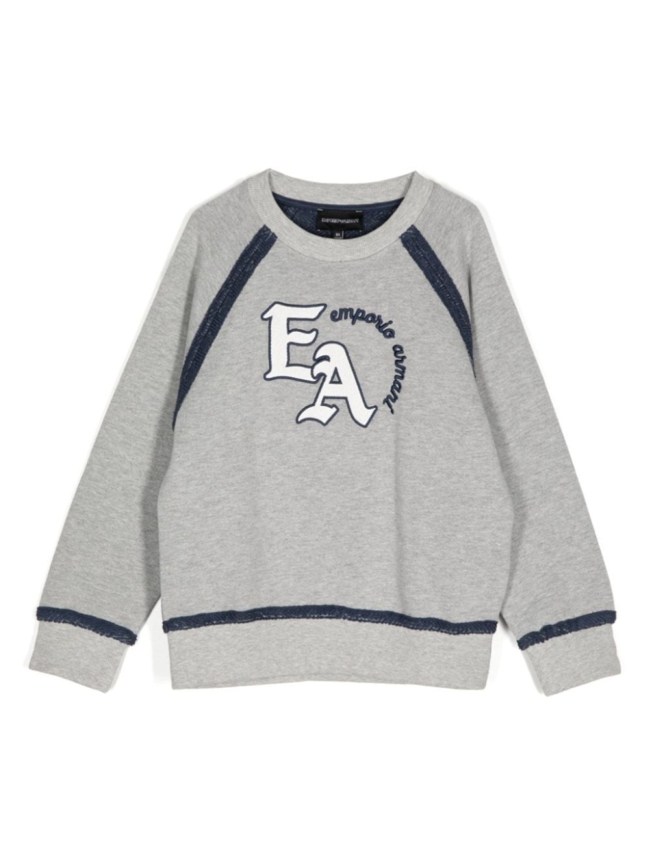 

Emporio Armani Kids толстовка с нашивкой-логотипом, серый