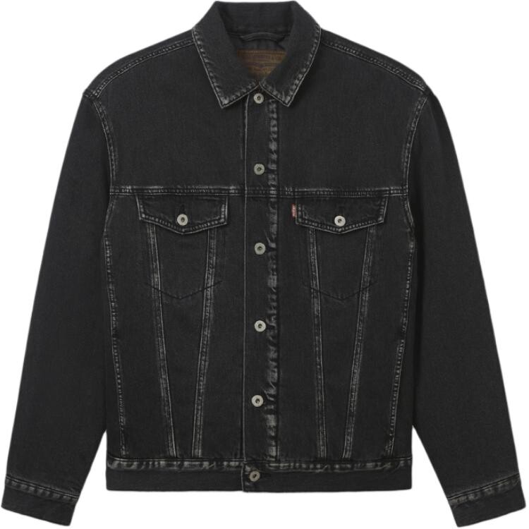 

Джинсовая куртка мужская черный Levis