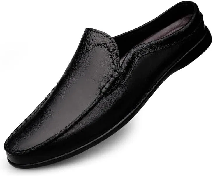Лоферы мужские, кожа PU, Half Loafers, Black PUGHGAETZF