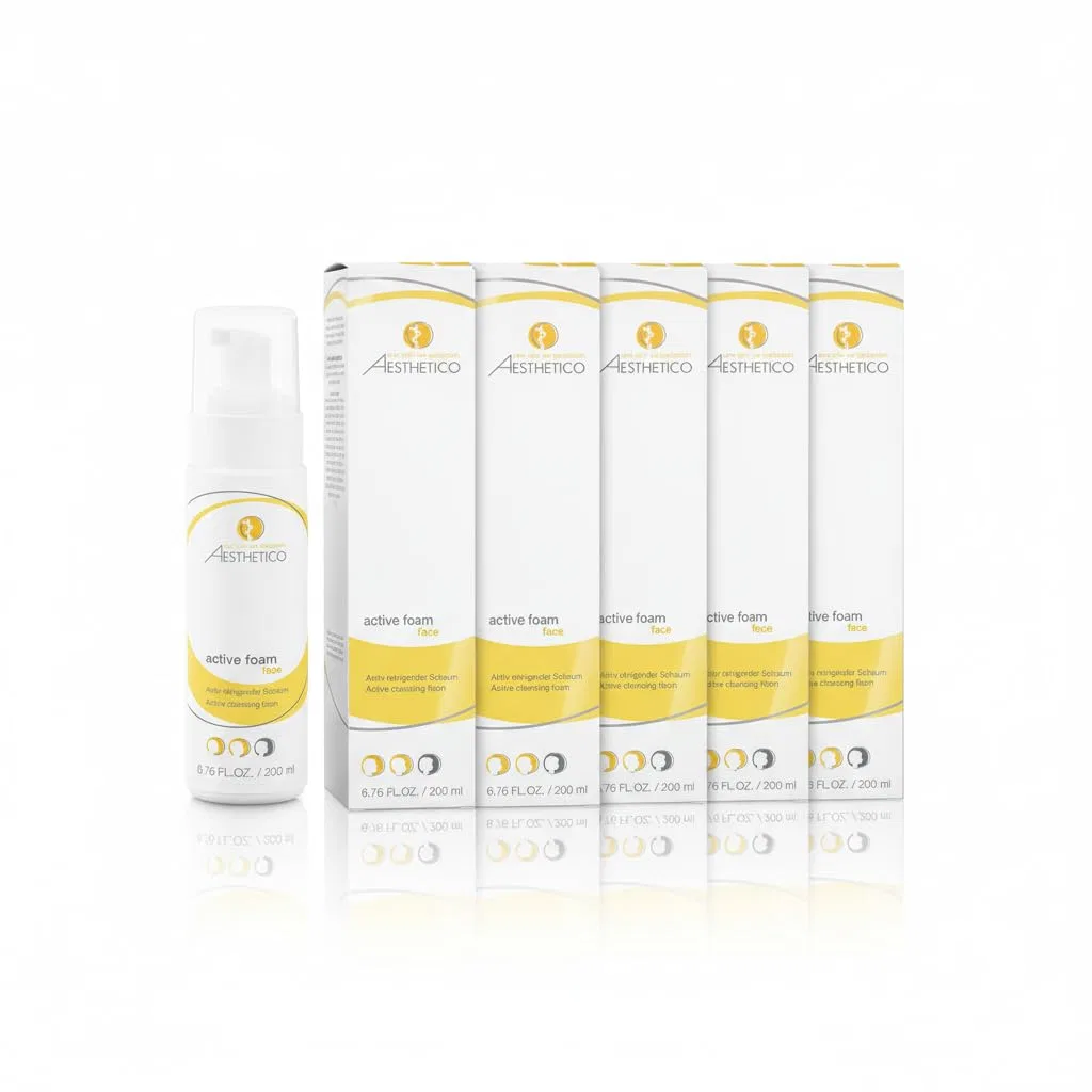 Гель для умывания Aesthetico — Очищающая пенка Active Foam для проблемной кожи, 200 мл