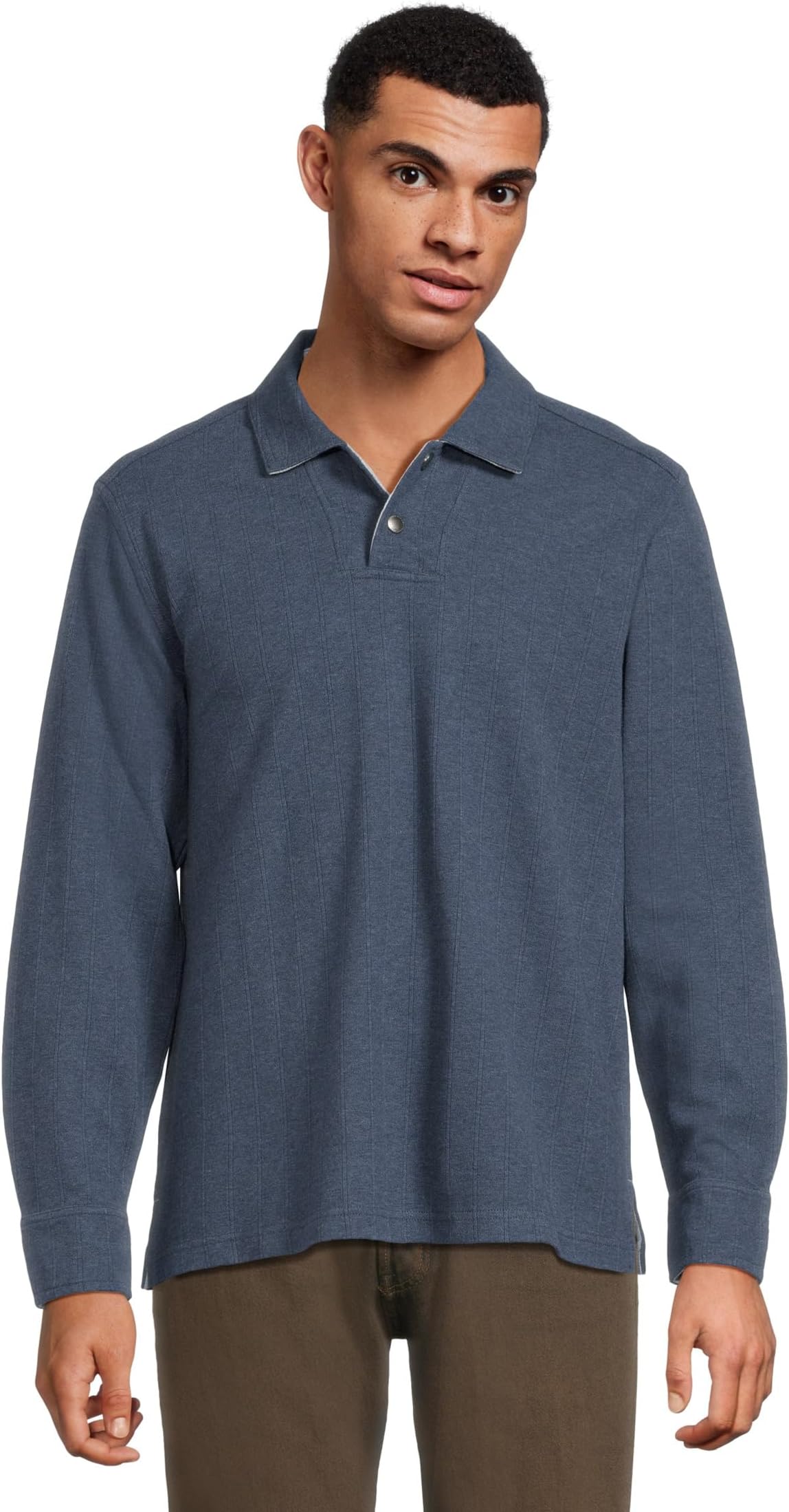 

Новая мужская футболка-поло Las Arias с длинным рукавом Tommy Bahama, Carbon Navy Hthr