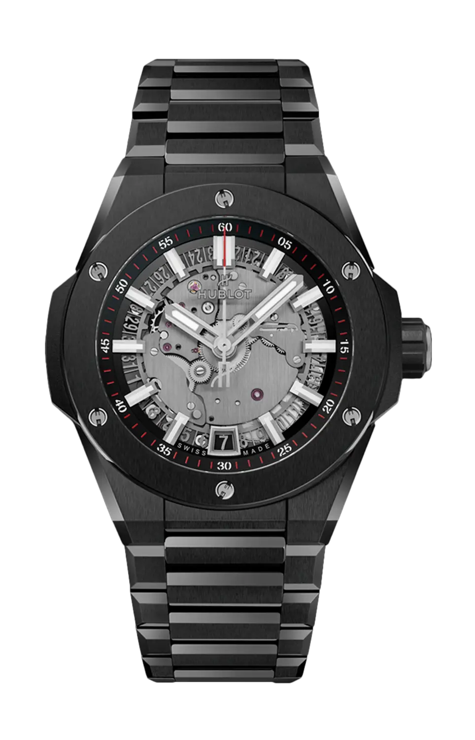 

Часы big bang integrated time only black magic 40 мм Hublot