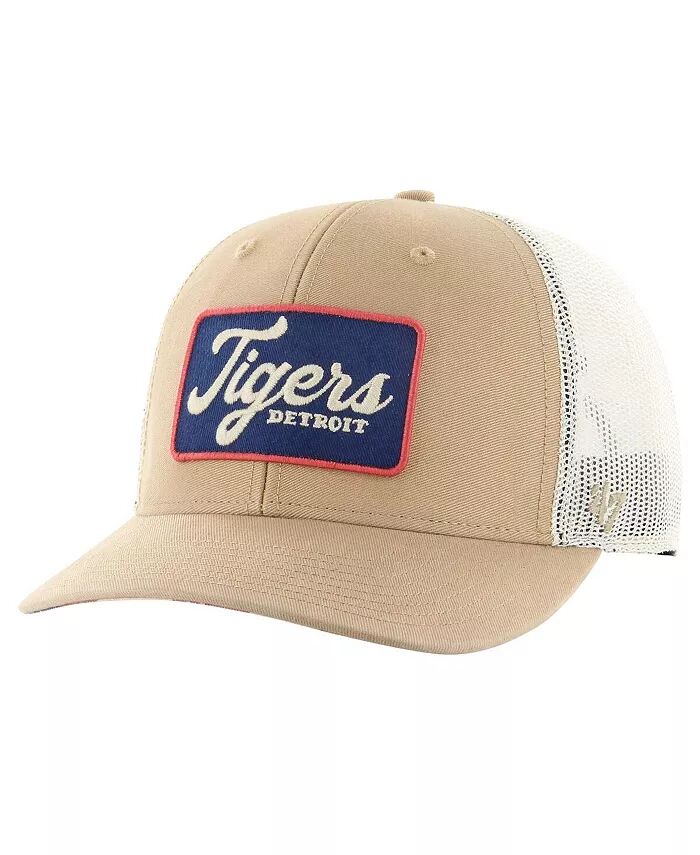 

Мужская регулируемая кепка цвета хаки Detroit Tigers Glory Daze Trucker '47 Brand, бежевый