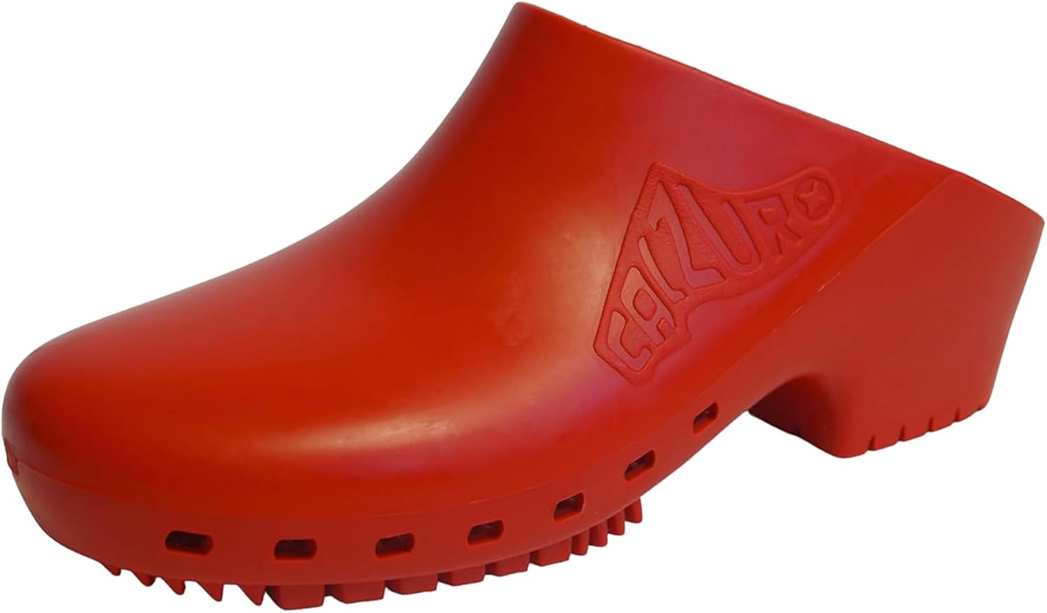 

Классические сабо CALZURO без отверстий - медицинские сабо - противоскользящая обувь - автоклавируемые резиновые кухонные туфли для женщин и мужчин, красный