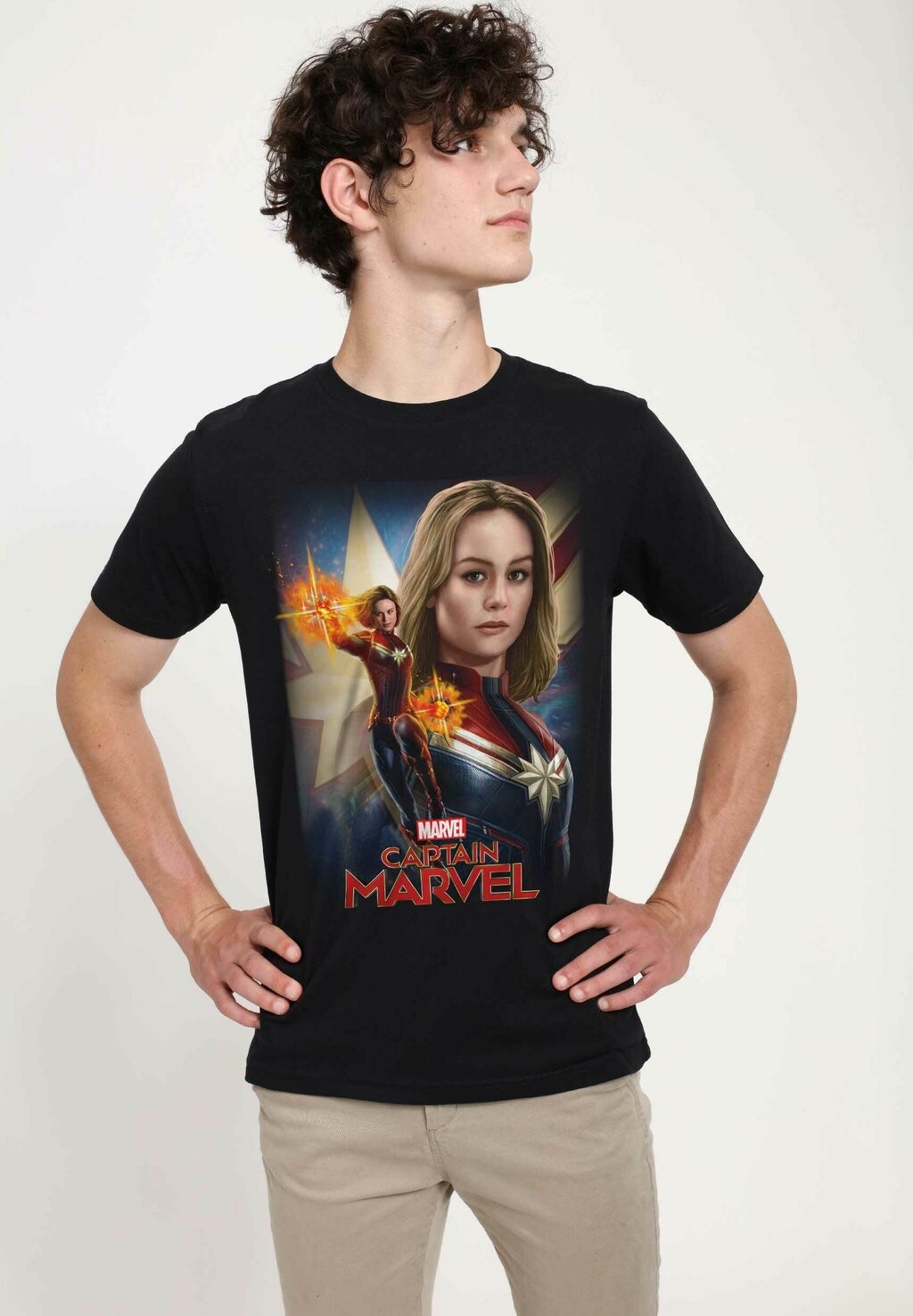 

Футболка с принтом CAPTAIN MARVEL CAP MARVEL UNISEX Marvel, черный