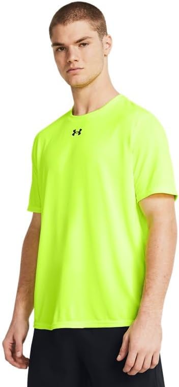 

Мужская свободная футболка с коротким рукавом Under Armour Team Tech Cardinal, High Vis Yellow/Black, Черный, Мужская свободная футболка с коротким рукавом Under Armour Team Tech Cardinal, High Vis Yellow/Black