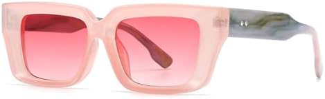 

Ретро-солнцезащитные очки 2027 года для женщин и мужчин, модная оправа, градиентные солнцезащитные очки с защитой от УФ-излучения UV400, розовые, один размер MTZJH, One Color