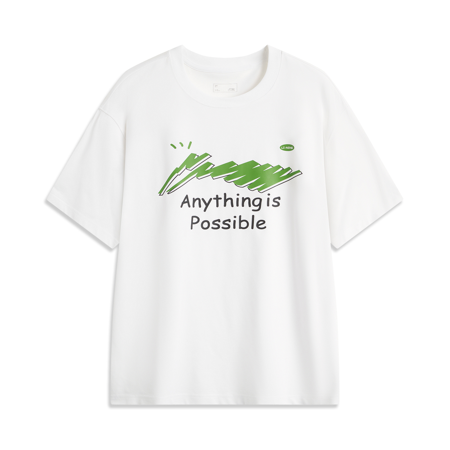 

LINING Футболка мужская стандартная белая, Белый, LINING Футболка мужская стандартная белая