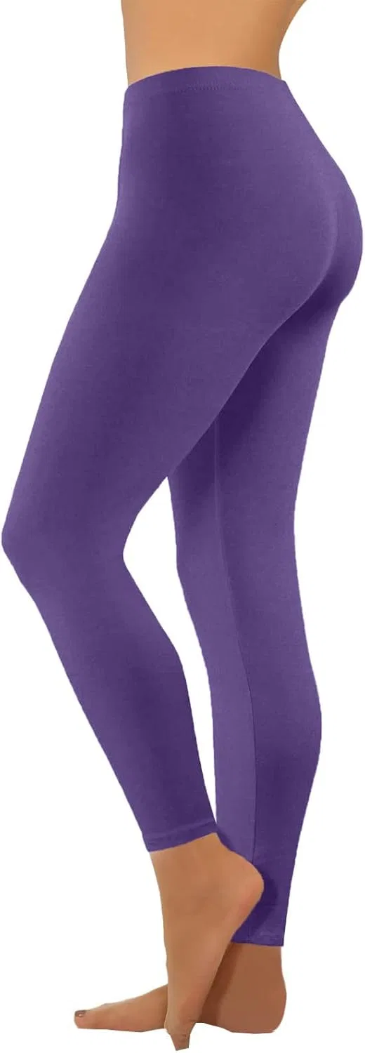 Леггинсы для йоги высокие, облегающие, Purple