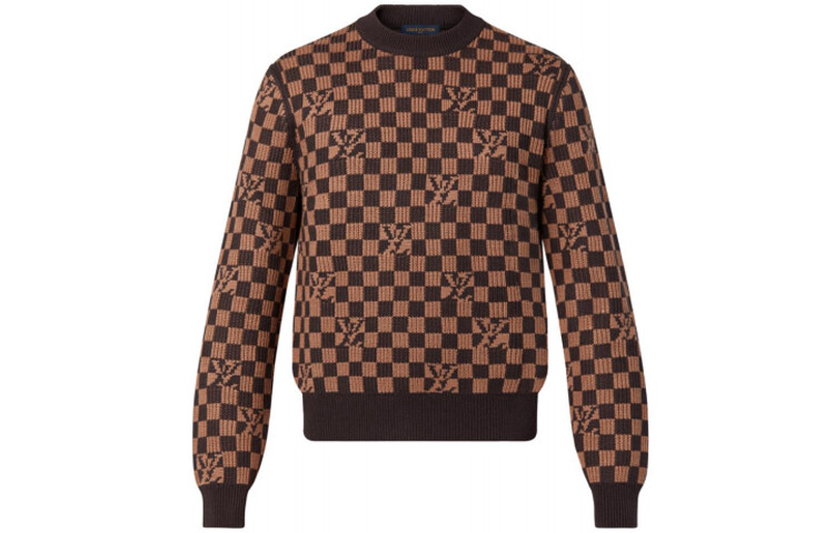 

Новые квартальные продукты LV свитер мужской коричневый Louis Vuitton, коричневый