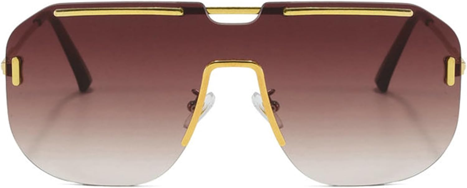 

Willochra — большие цельные квадратные солнцезащитные очки для женщин, модель 2025, роскошные мужские солнцезащитные очки в стиле панк, очки для активного отдыха, защита от УФ-излучения UV400, C3