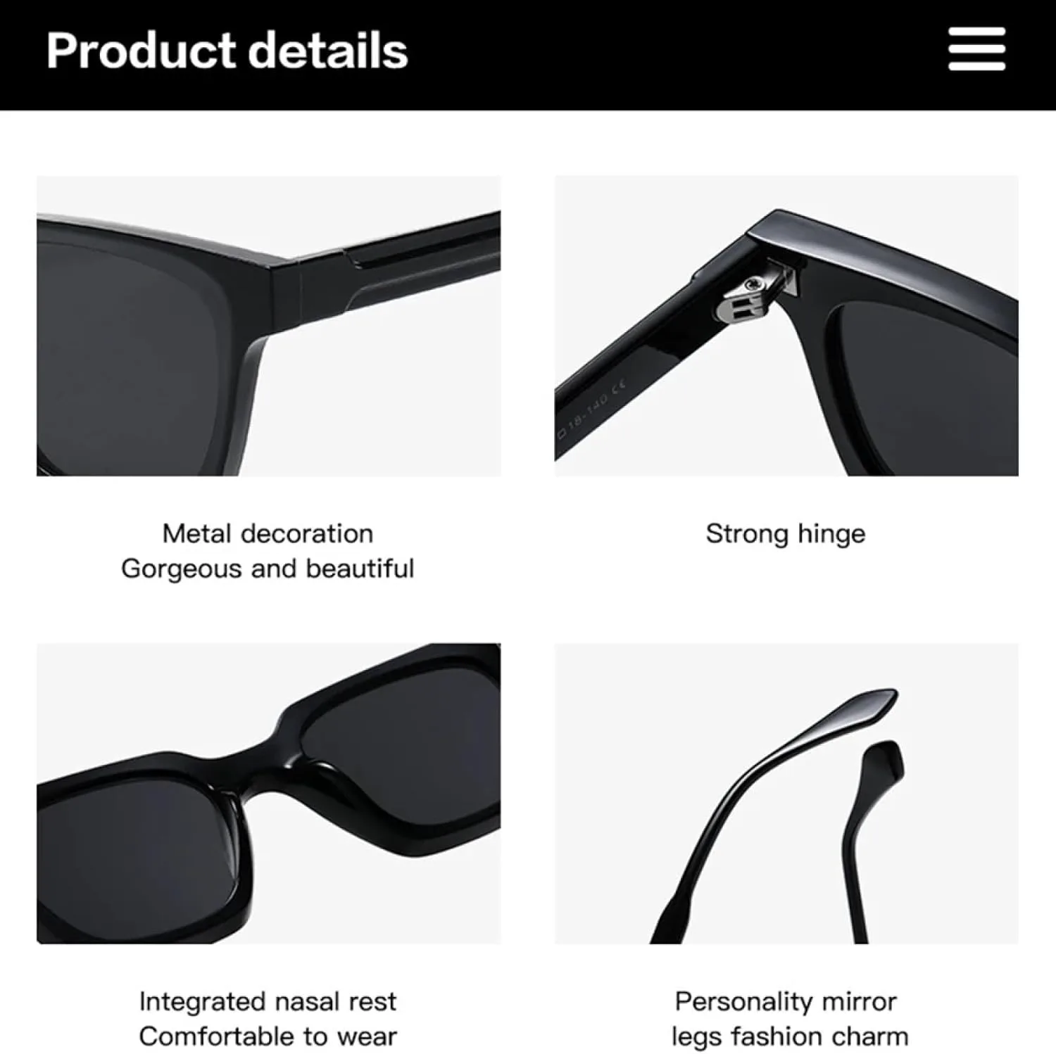 

Модные солнцезащитные очки с заклепками для женщин и мужчин, роскошные солнцезащитные очки в стиле панк, защита от синего света TOIPASTN, Black Leopard Clear