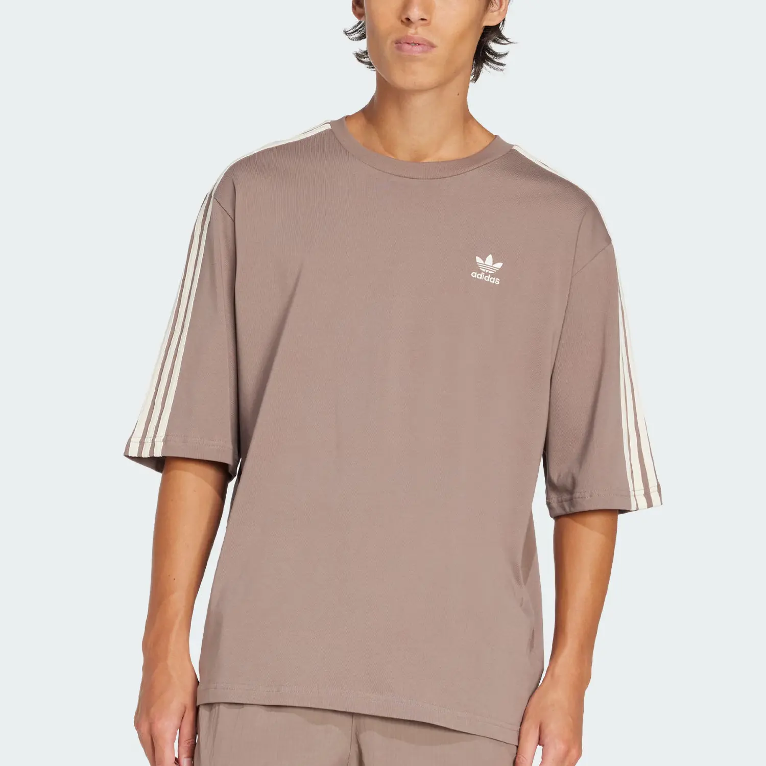 Adidas Originals Adicolor Oversized Футболка Men's Trace Brown — фото 3