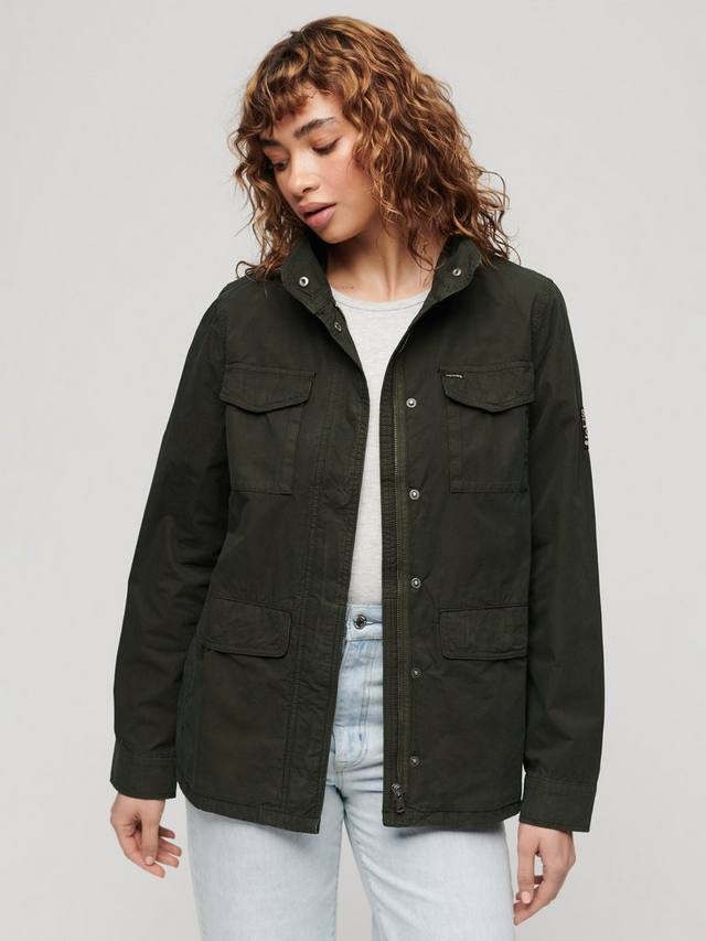 

Куртка Superdry st tropez m65 с карманами, зеленый