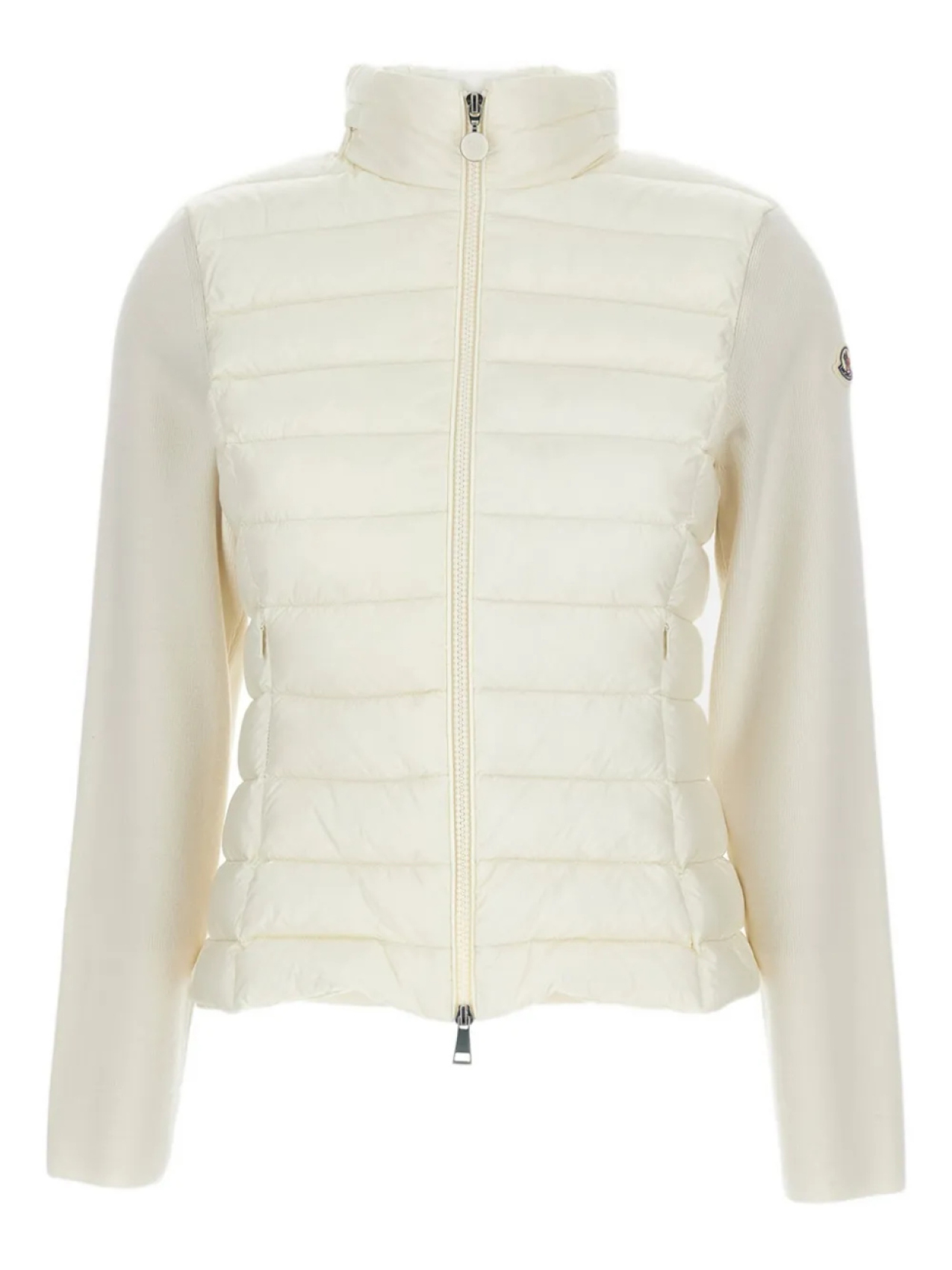

Куртка Moncler с трикотажными вставками, стеганая, нейтральный