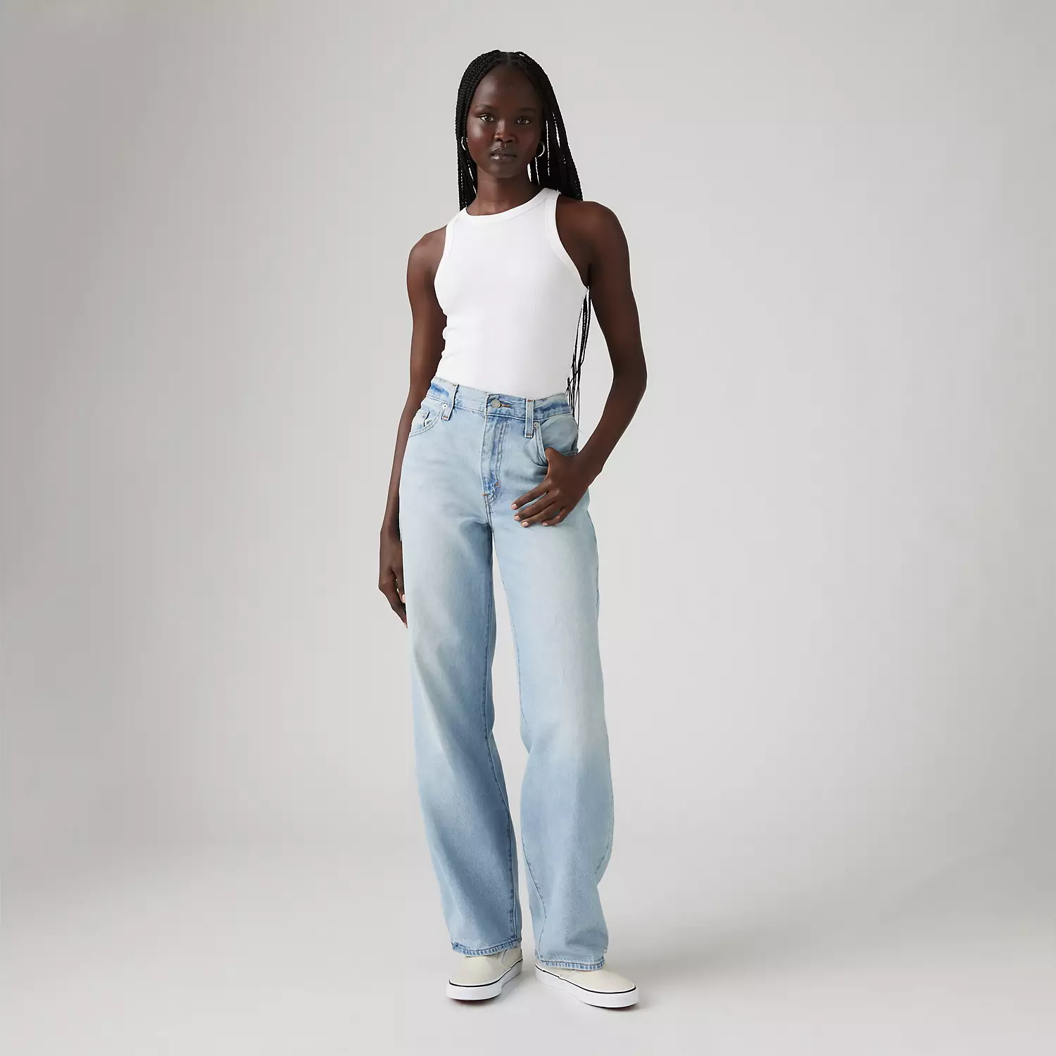 

Мешковатые женские джинсы «папа» Levi's, цвет Pick Sides - Light Wash