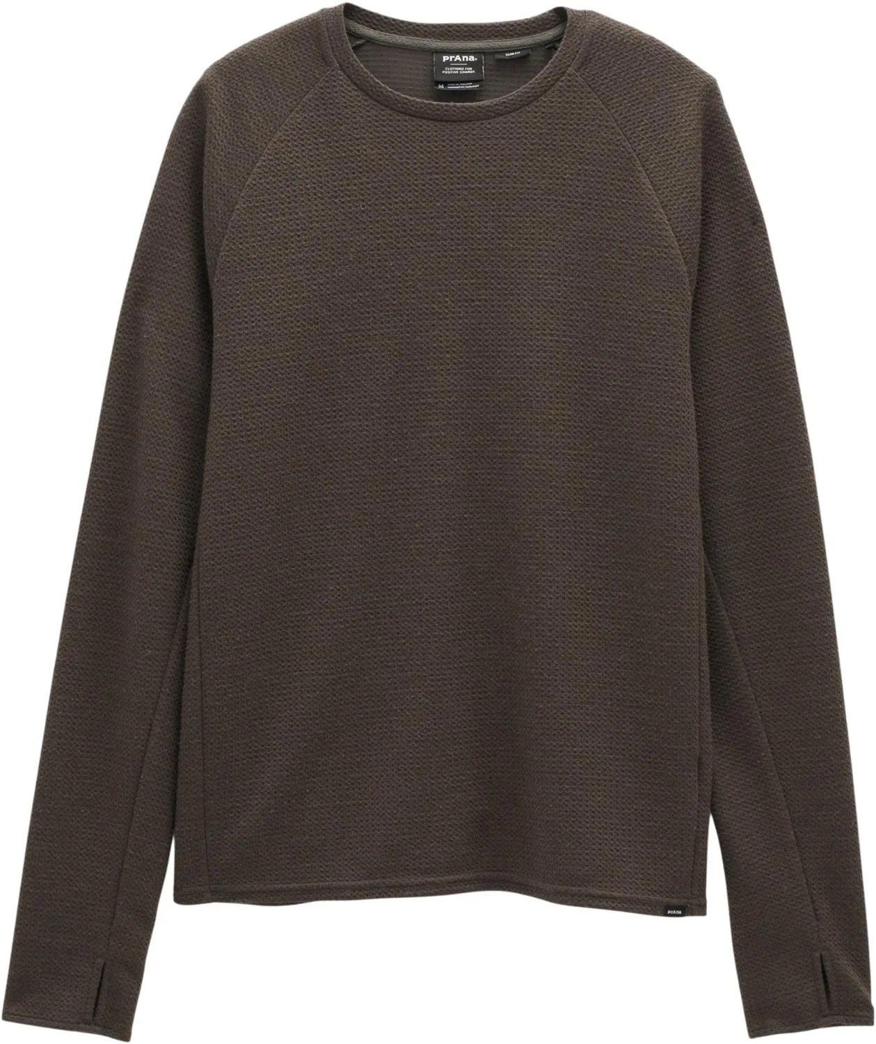 

Wensley Crew Футболка — облегающий крой — мужская prAna, Black Olive